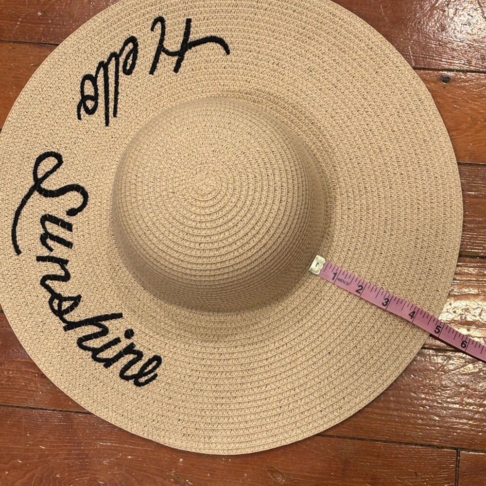 David & Young Wide Brim Straw Sun Hat Packable Beach Resort Cruise Hat - Picture 5 of 6